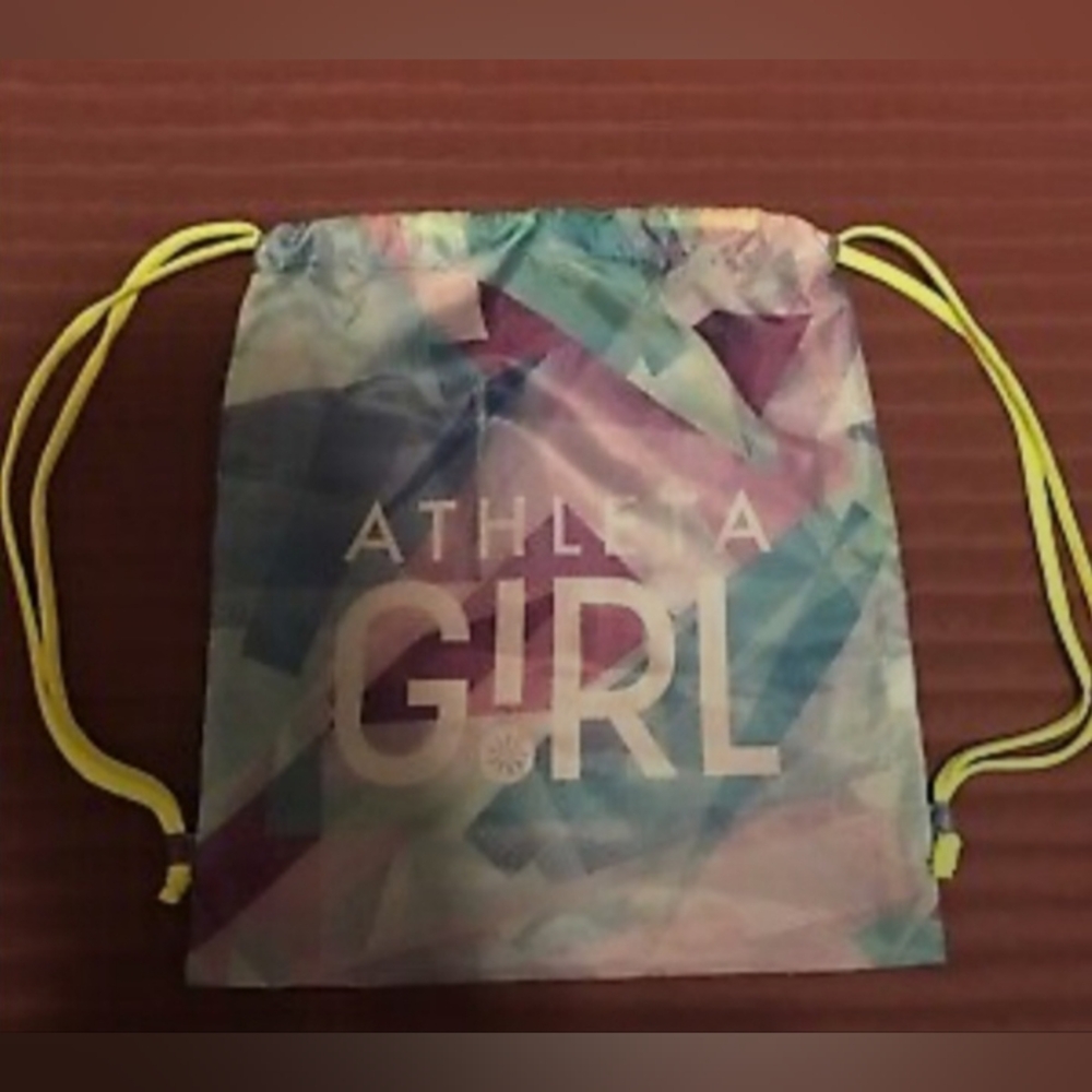 Athleta Girls nylon drawtring Backpack (like new)